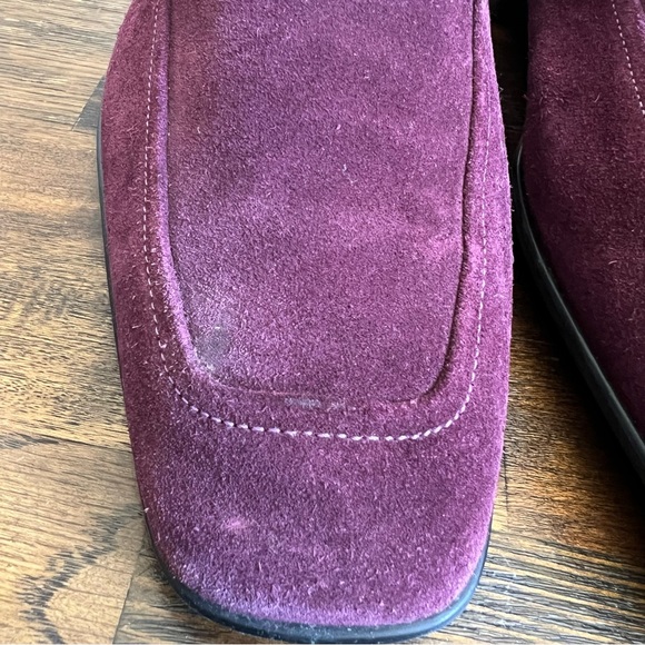 Salvatore Ferragamo Men\'s Burgundy Suede Bit Loafers main image 6